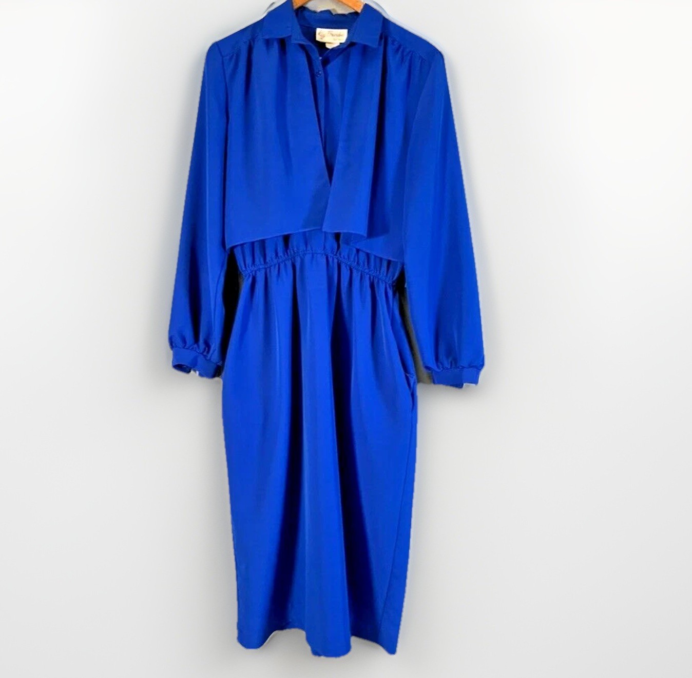 Vintage Women’s Kay Brandon for H&A blue Dress Elastic Waist 11/12V