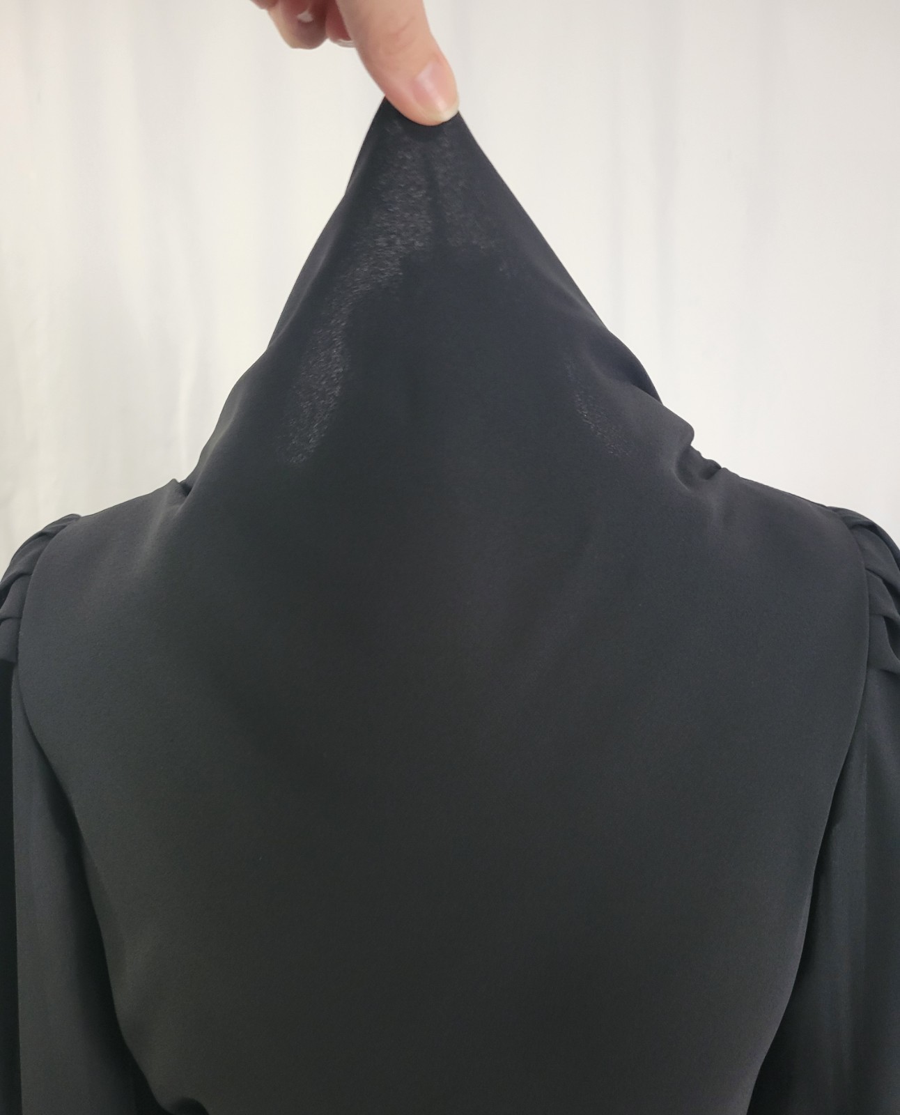 Vintage Leslie Fay Black Blouson Dress w Wrap Skirt Size 8