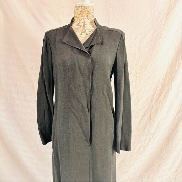 Vintage Pauline Trigere Black Dress Union Made in USA Fits Size 8/10