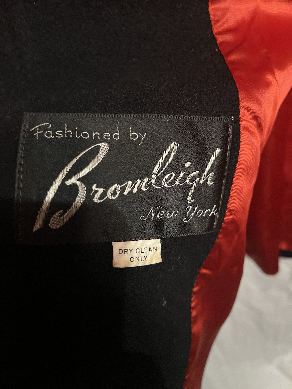 Vtg 60s Bromleigh Red Coat