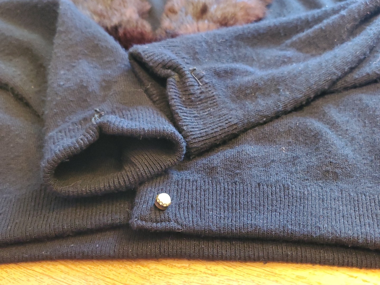 Vintage City Fur Co 100% Turbo Orlon Black Ladies Sweater 1950s Fur Petite Small