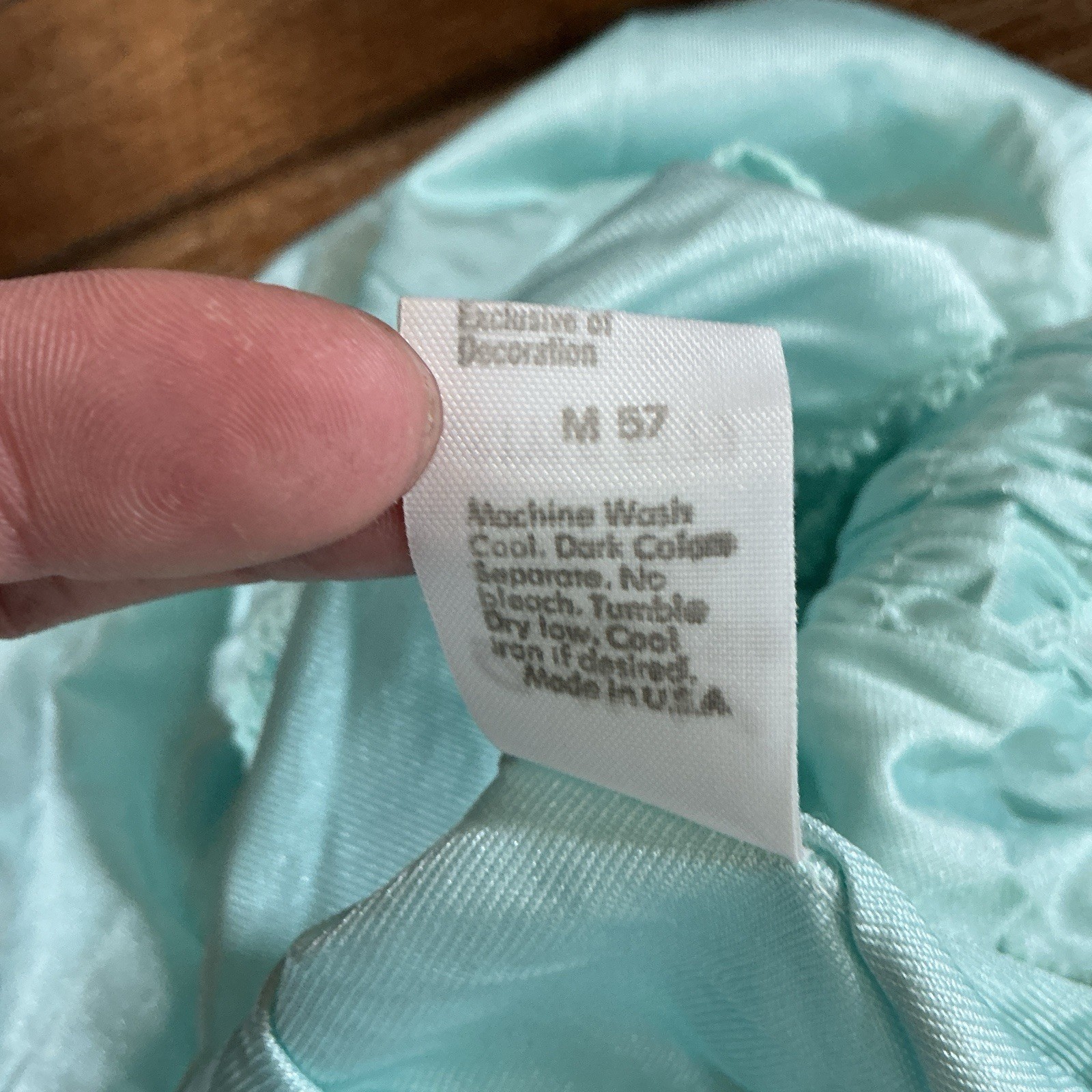 VINTAGE Gossard Artemis Nightgown Aqua Mint Nylon Smocked Size M USA Made #4301