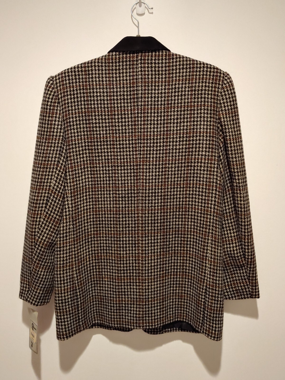 NWT VTG David N Wool Houndstooth Blazer Jacket Women’s 6