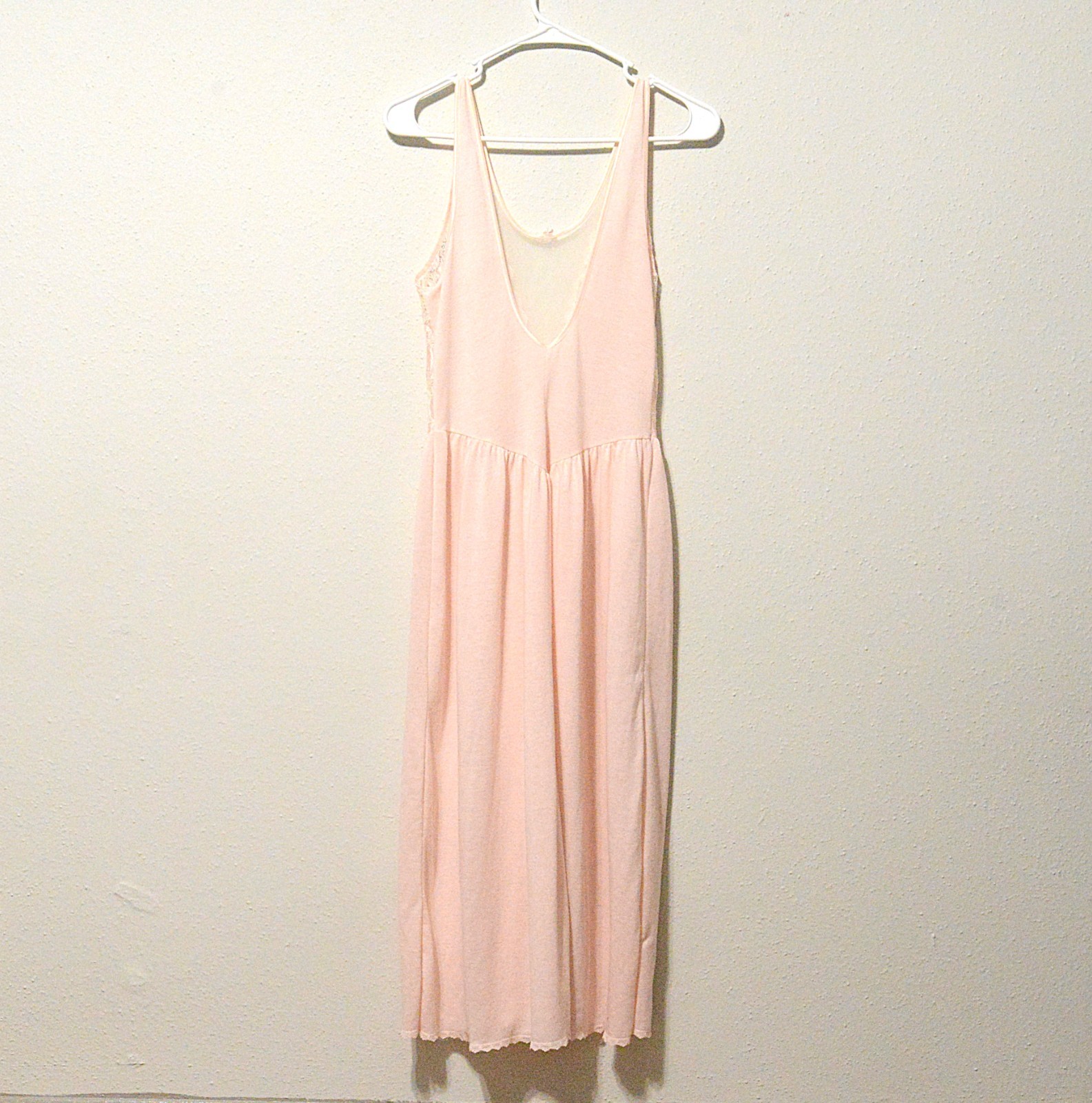 Full length Victoria’s Secret 70’s vintage nightgown style dress with lace top