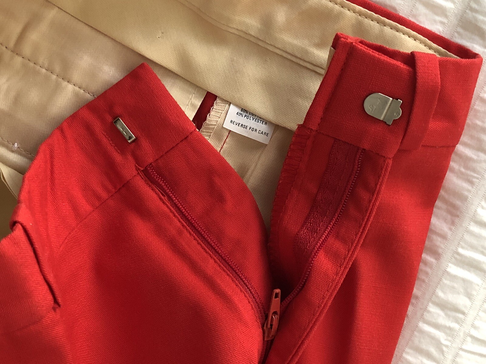 Fabulous Vintage NOS Red Farah Men’s Women’s Slacks Pants Inseam 30” Waist 34”