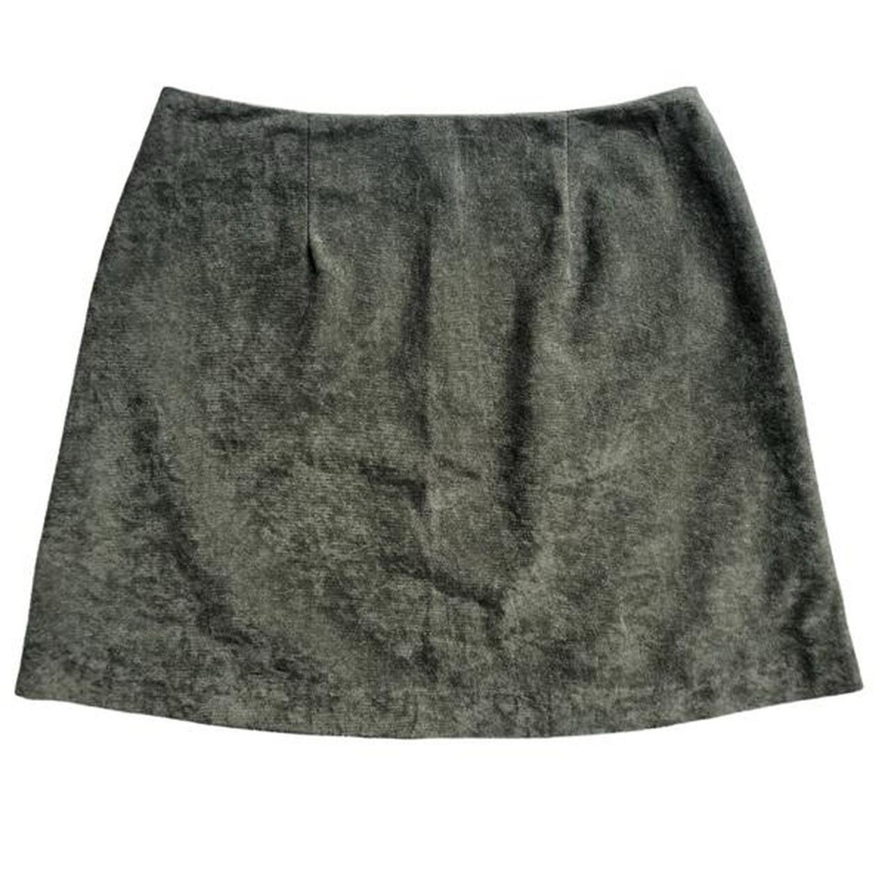 Vintage Juniors 3 ILU Mini Skirt Green Poly Suede – From The Clothing Company