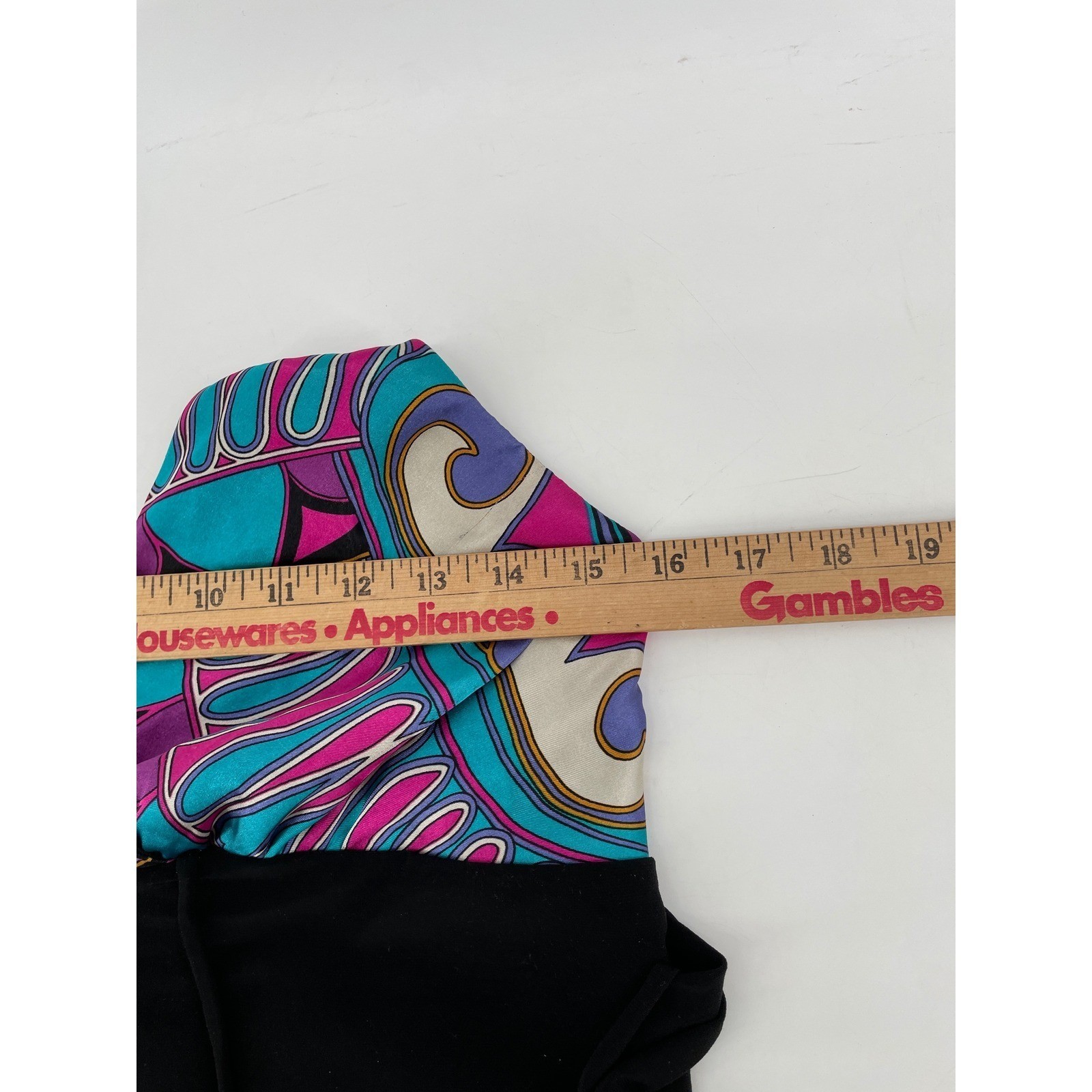 Vintage Halter Top Women Large Y2K Psychedelic Hippie Retro Festival