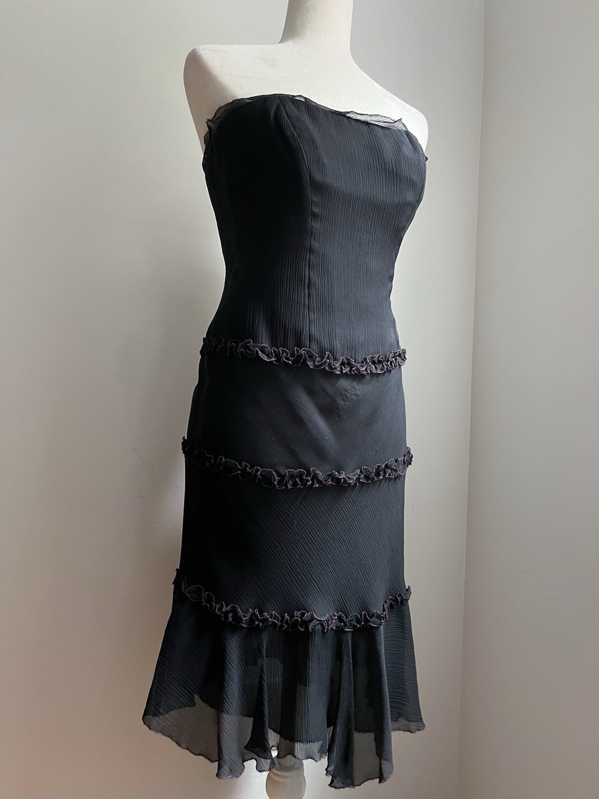 Vintage Silk Nicole Miller Y2K Dress XS