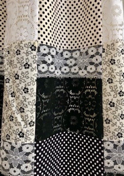 Rare Vintage Lace Quilted Skirt. Circa 1950’s