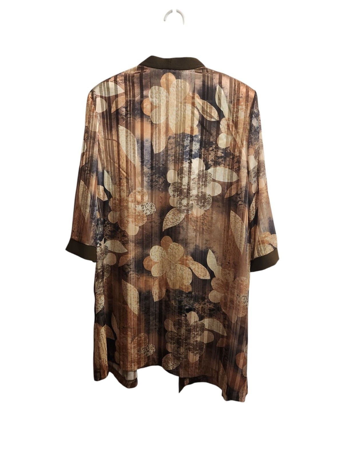 Vintage Anna Maxwell Open Front Shear Kimono 20W