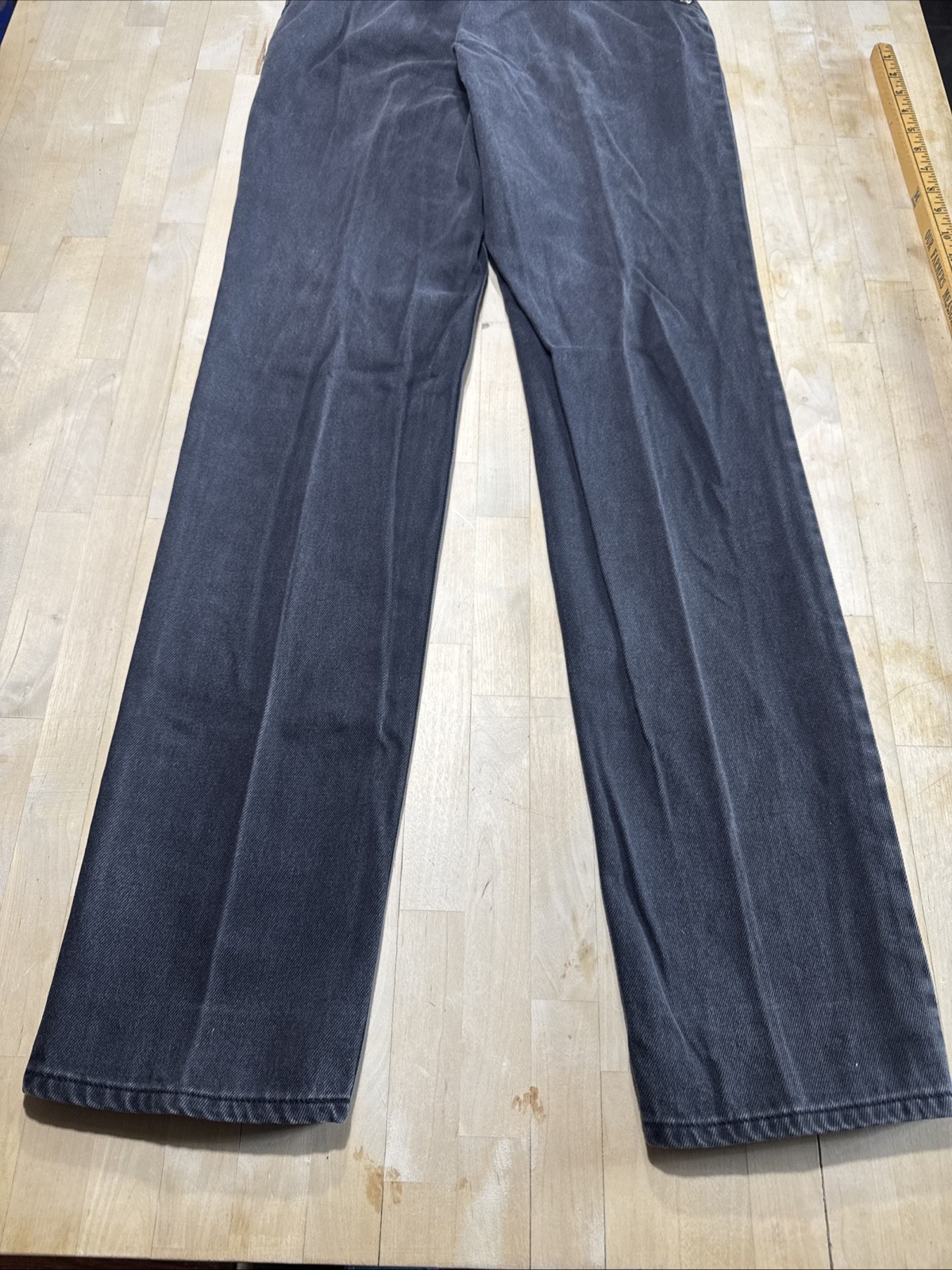 Vtg Lawman World Class Superior Fit High Waised Western Jeans Size 24×34 Black