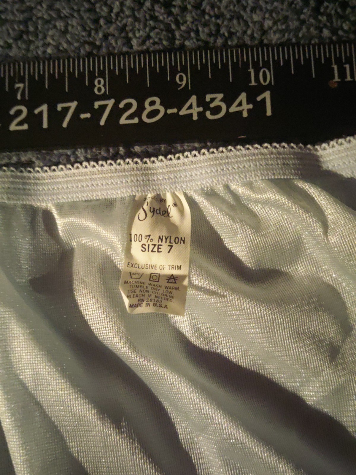 Vintage 2 Pair „Styled by Sydel” sheer 100% nylon panties size 7 USA brief panty
