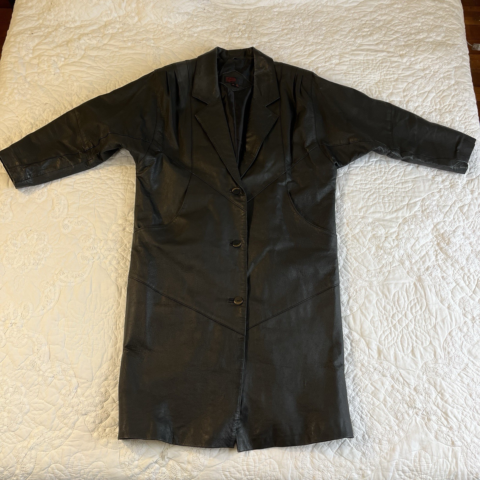 General Clothing Company Limited Vintage 80s Leather Trench Coat Women’s Medium