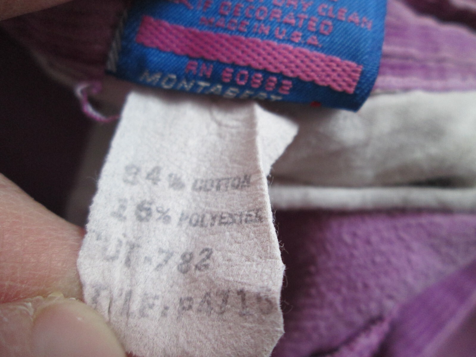 VTG Ocean Pacific Corduroy Pants +/- 22×31 Purple High Waist Tapered Leg Pleated