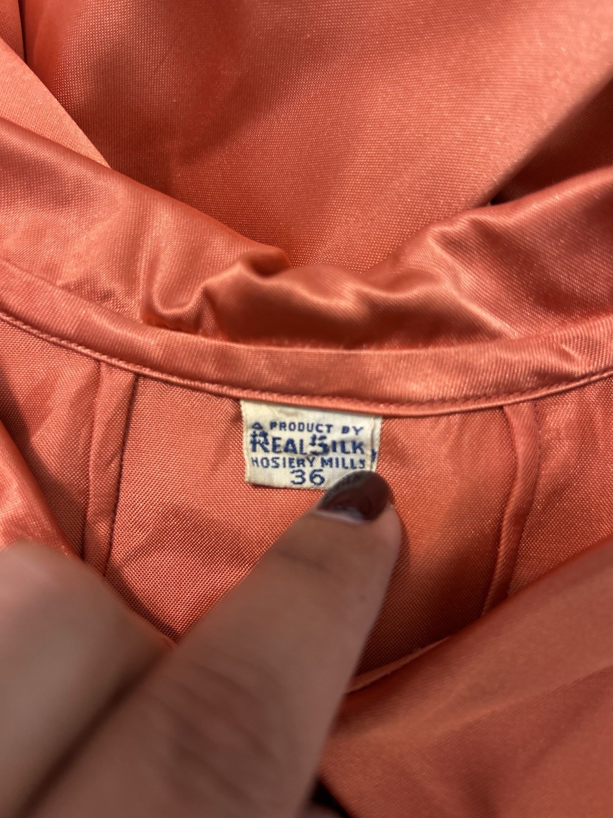 Vintage 1930’s Burnt Orange Satin Puff Sleeves Maxi Dress Dramatic XS/S