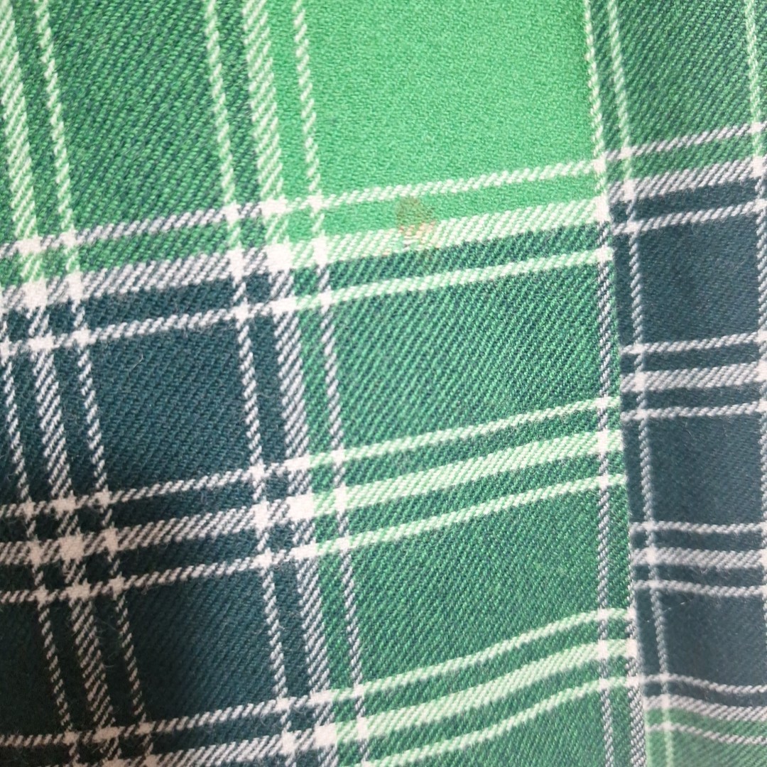 Vtg The Scotch House Tartan Plaid Wool Kilt Skirt Green Size 28