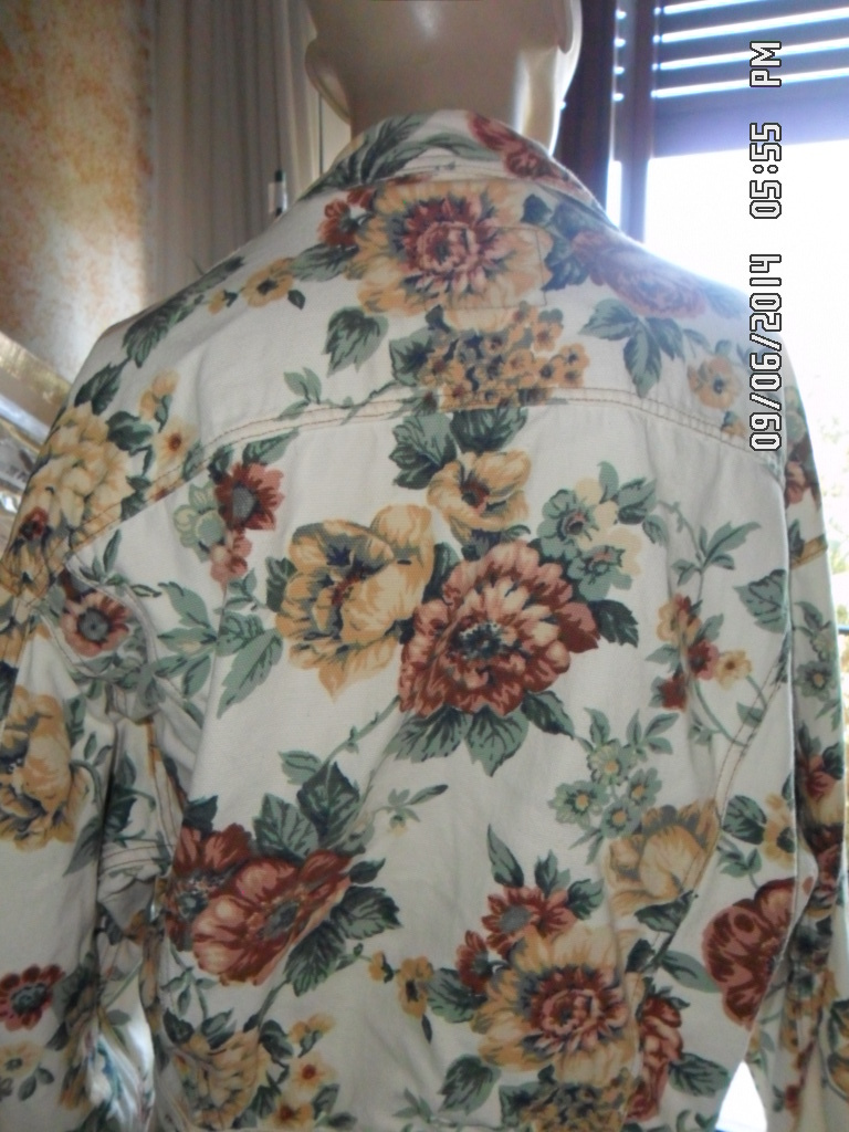 ORIGINAL VINTAGE 80s Womens 100% Cotton SISLEY Jacket + Jeans Size S + 32