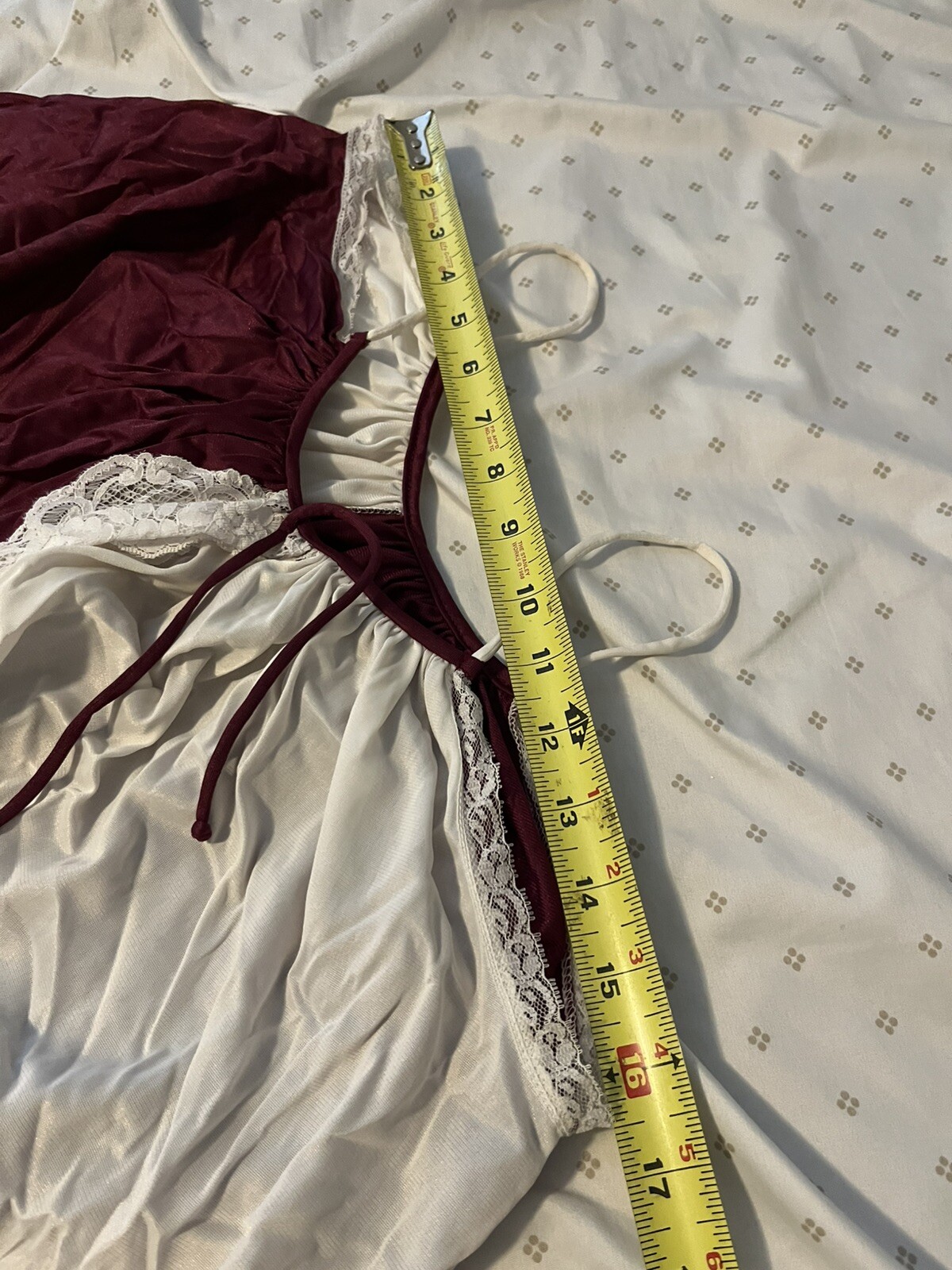 Vintage Tricot Jenelle of California long nightgown rare design SZ S Multicolor