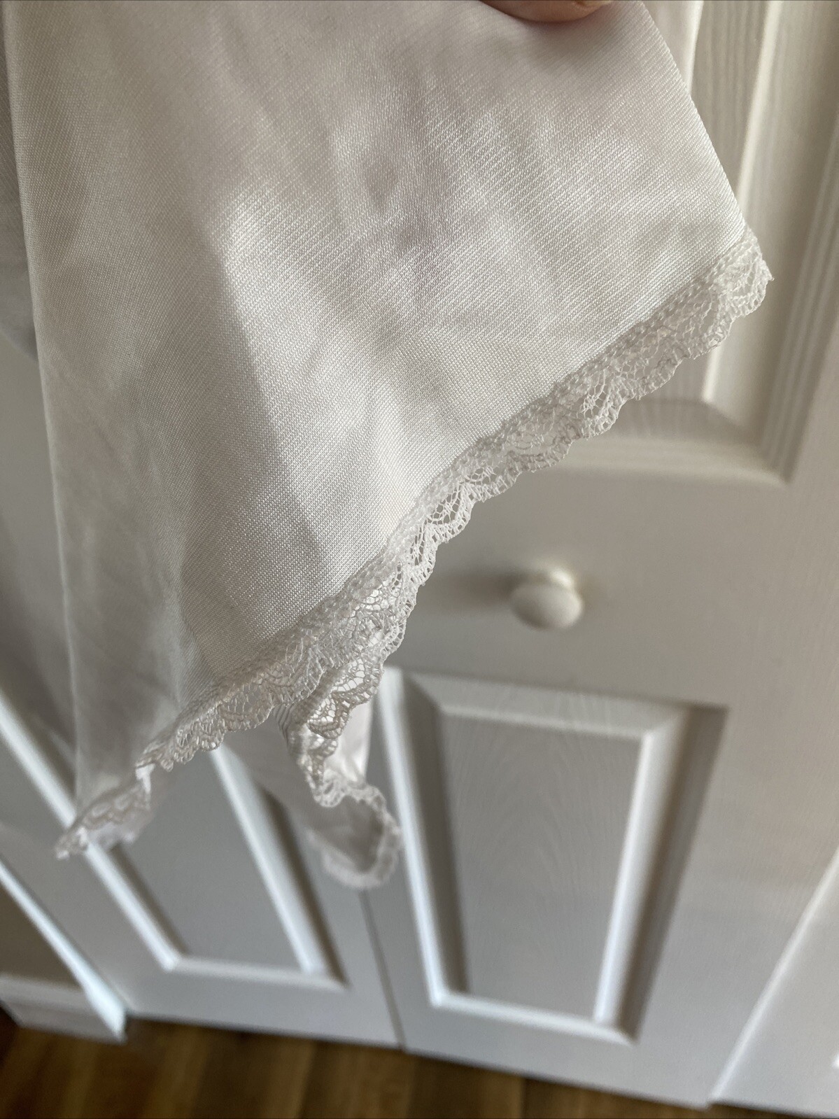 Vasarette Woman Comfortable Lingerie ivory White Full Lace Slip New nightie