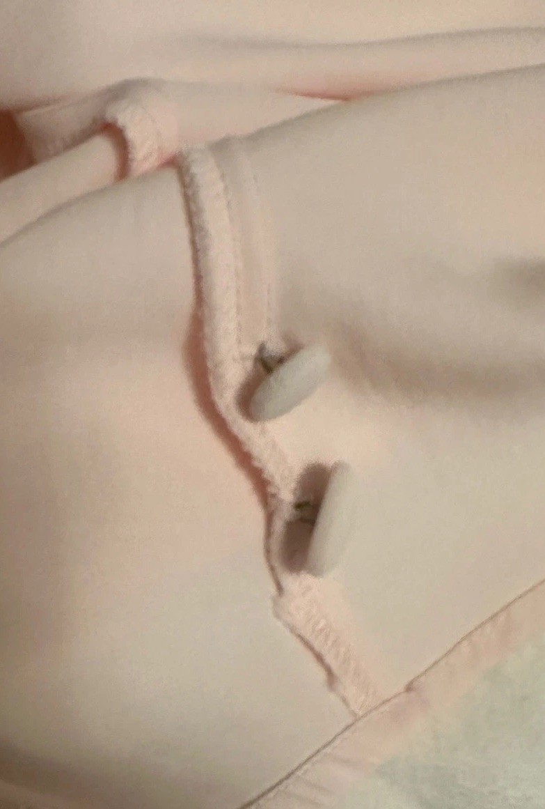 Vtg Karen Alexander 8 Pink Sailor Collar Maxi Dress Bows Button up Cottagecore