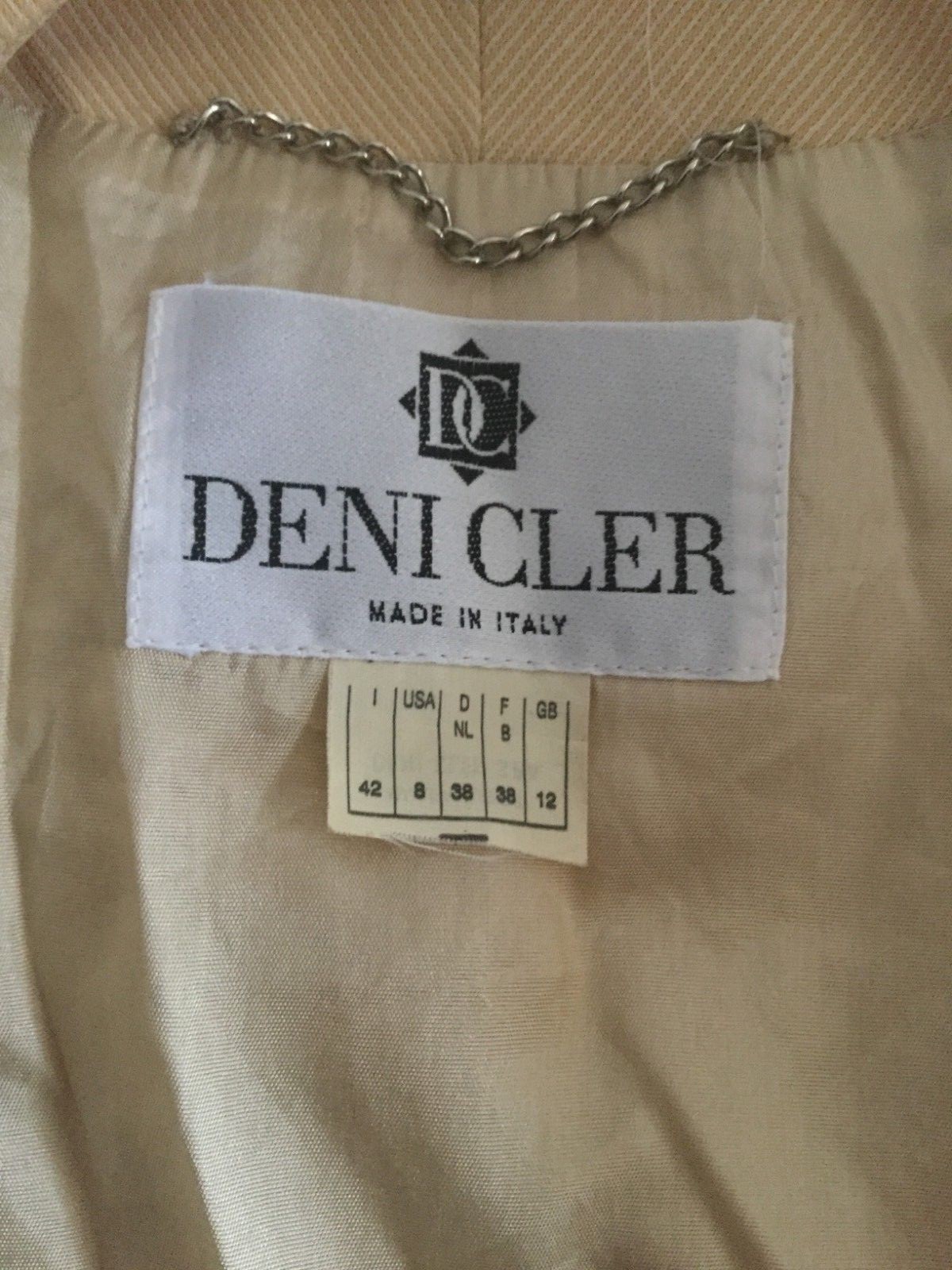 DENI CLER MILANO women’s jacket blazer jacket made in Italy vintage 80s size 42