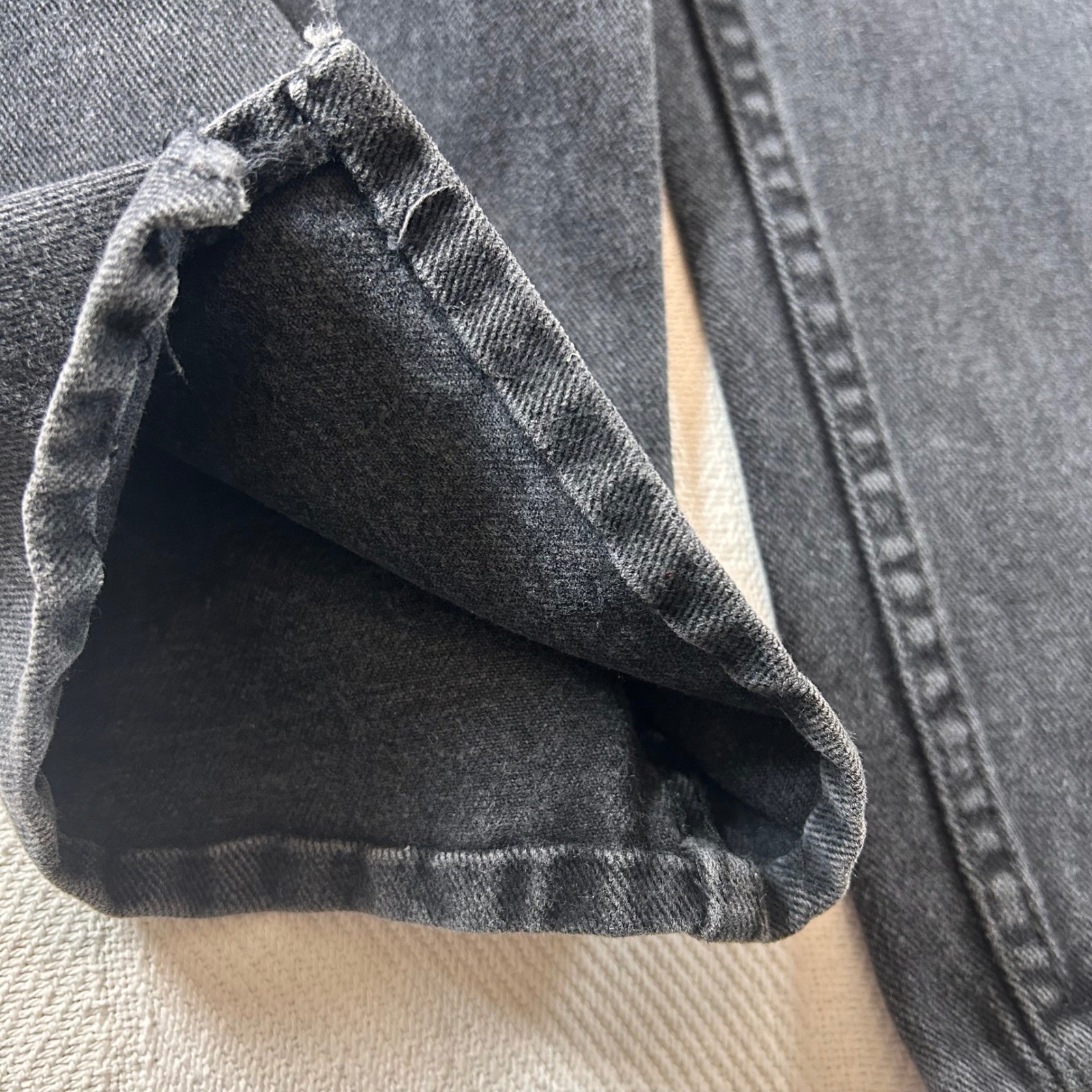 Jordache Vintage High Waisted Straight Leg Jeans Faded Black Size 11/12 *READ