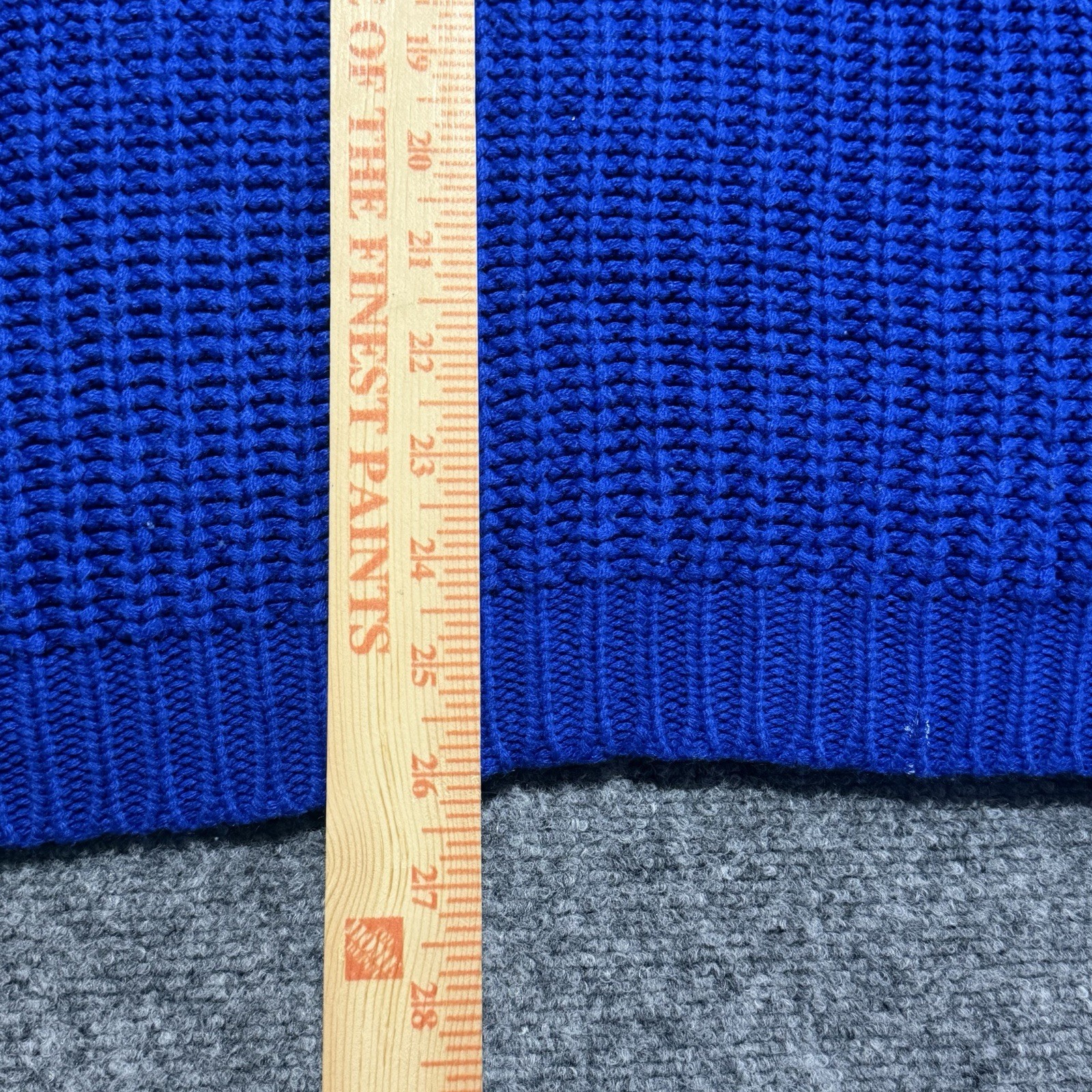 Vintage 1990s Headliners Blue Small Chunky Knit Sweater 100% Acrylic Oversized