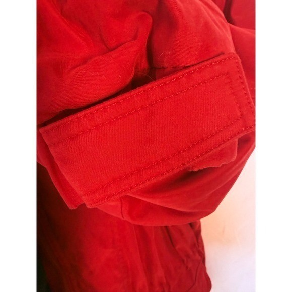 Woolrich Vintage Red Hooded Parka Jacket Women XL Ski Snowboard Cabincore Coat
