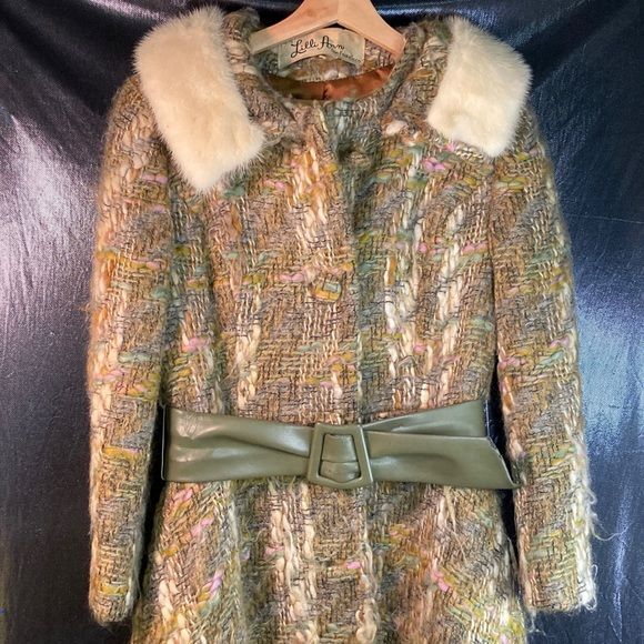 Vintage 50’s Paris Lilli Ann San Francisco wool tweed winter coat. modern small