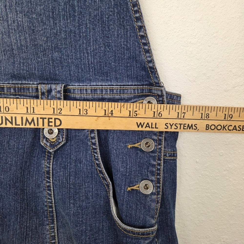 Gloria Vanderbilt Womens Denim Overall Dress Blue Pinafore Jumper Medium Wash