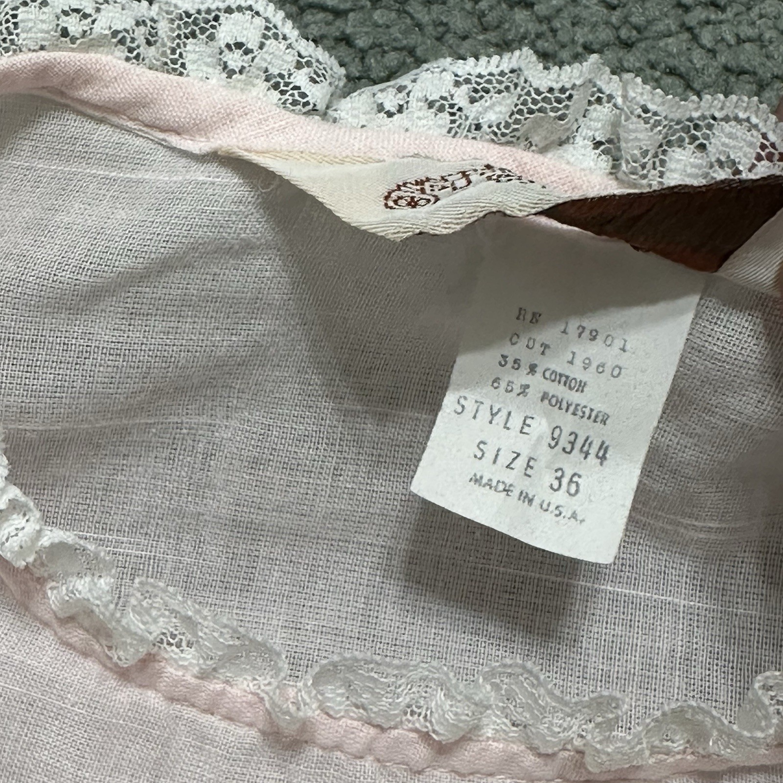 VTG 1970s Western Bib Shirt Lace Cottagecore Size 36 NOS Stage West by Prior