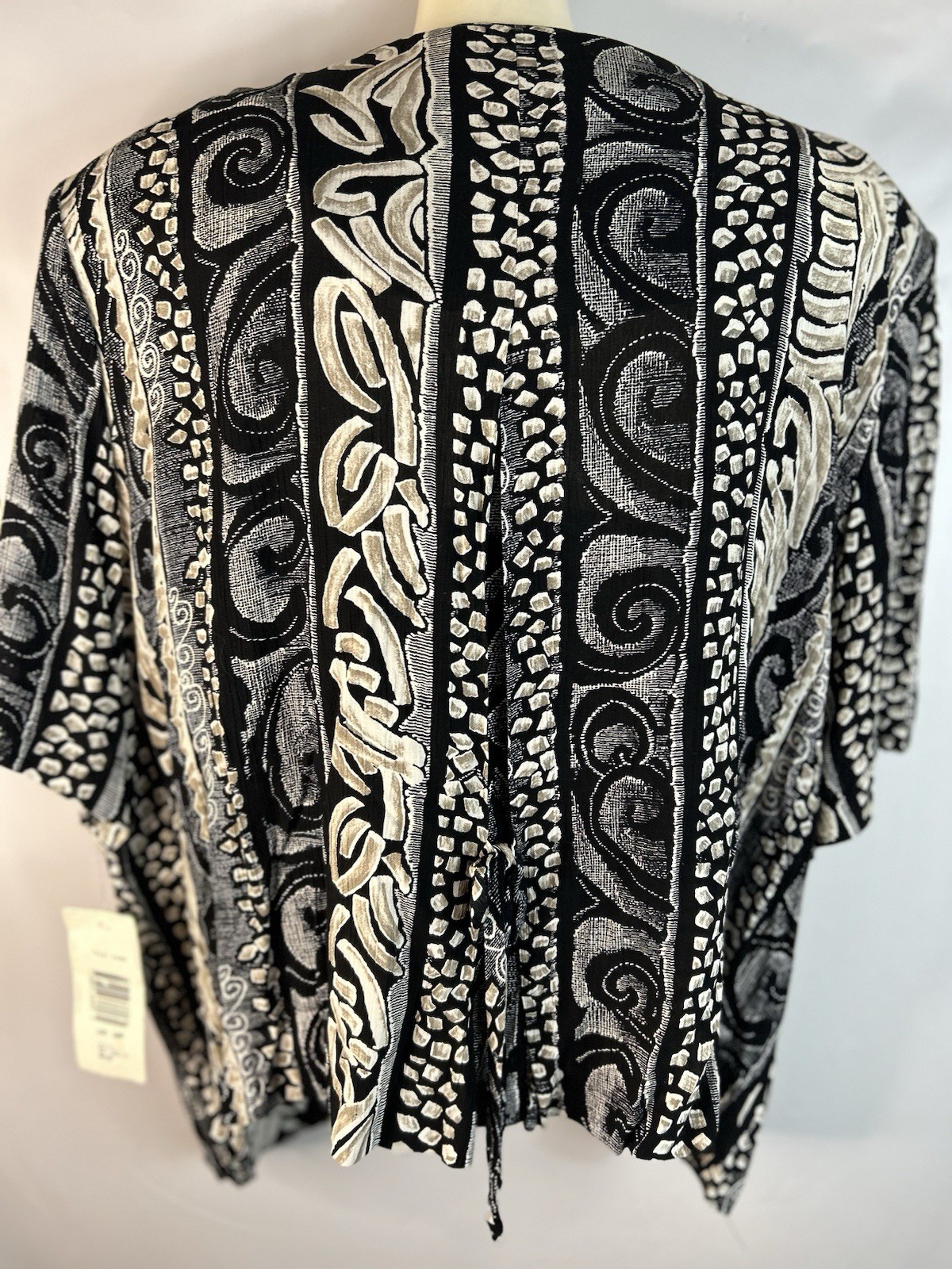 Vintage Tracy Richards Paisley & Stripe Button Blouse Size 22WP