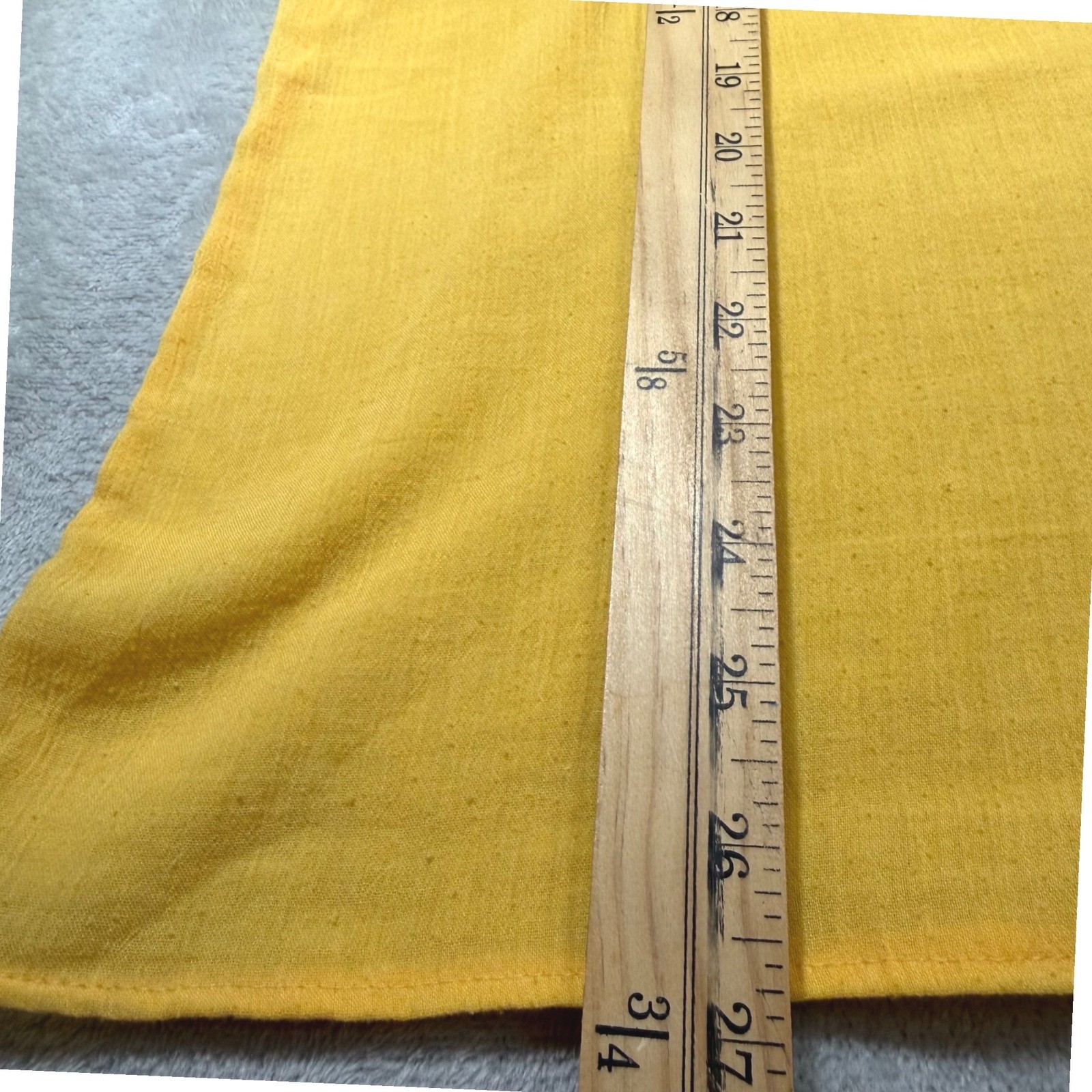 Vintage 70s Shapely Yellow Gauze Side Tie Top Large Cotton Blend Short Sleeve