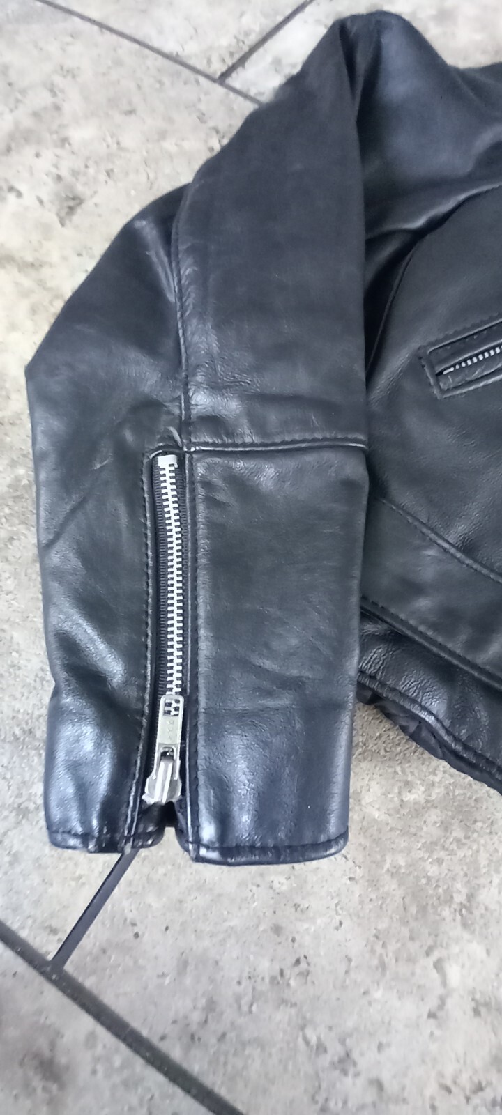 Vintage Stormin Norman 80s Biker Jacket With Harley Back Patch