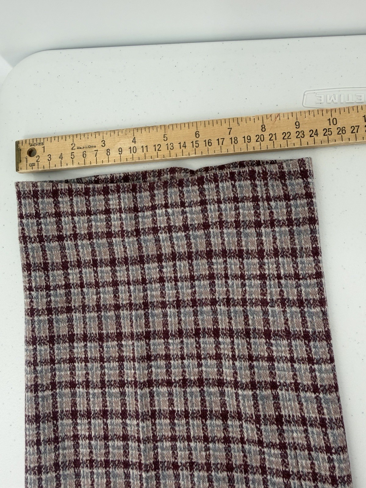 Vintage Bleyle For Hooper Pull On Virgin Wool Purple Plaid Pants 14 Retro