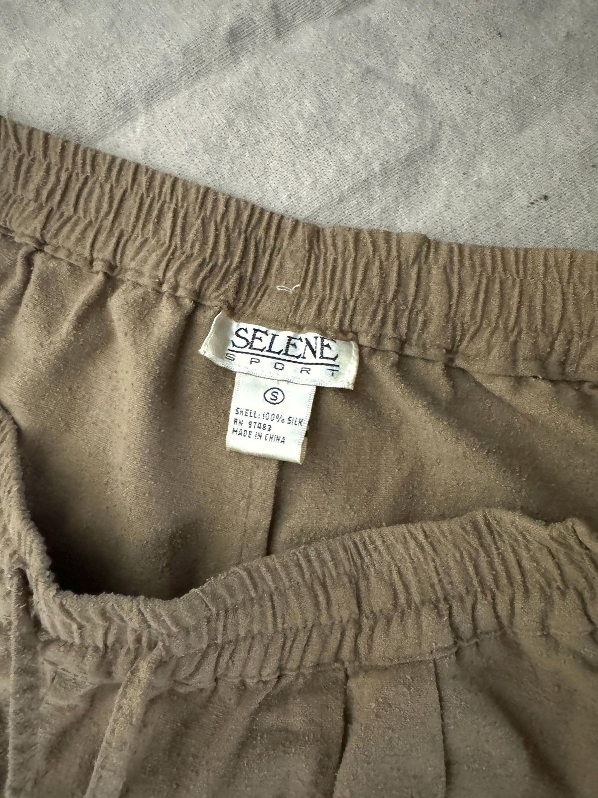 Vintage 90s Silk Pants: Relaxed Fit Wide Leg Trousers