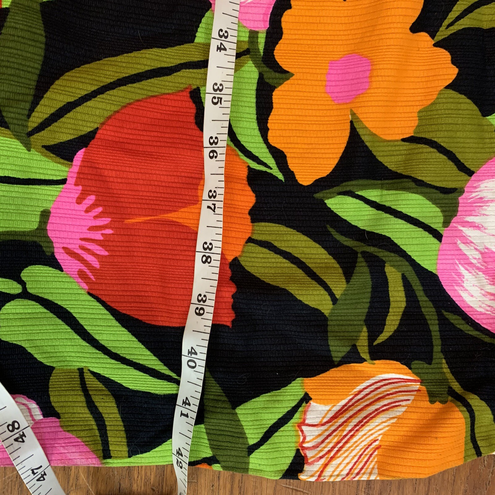 Vintage Floral Maxi Skirt By Malbe 60’s 70’s