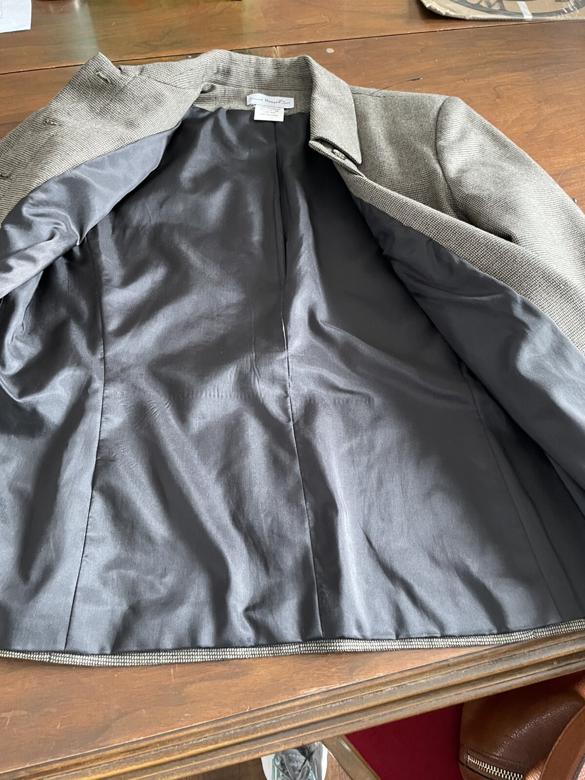 Harve Bernard Women’s Wool Hidden Button Blazer Vintage Jacket Sz 10 Gorgeous