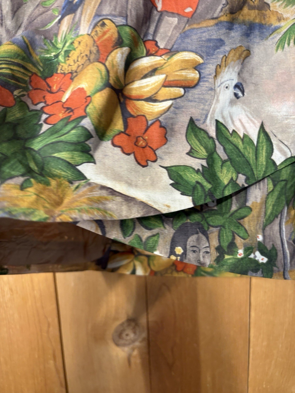 VTG 2 Pc Women’s Outfit Paul Gauguin Tahiti Art Print EUC RARE 36/24” 2XS/S