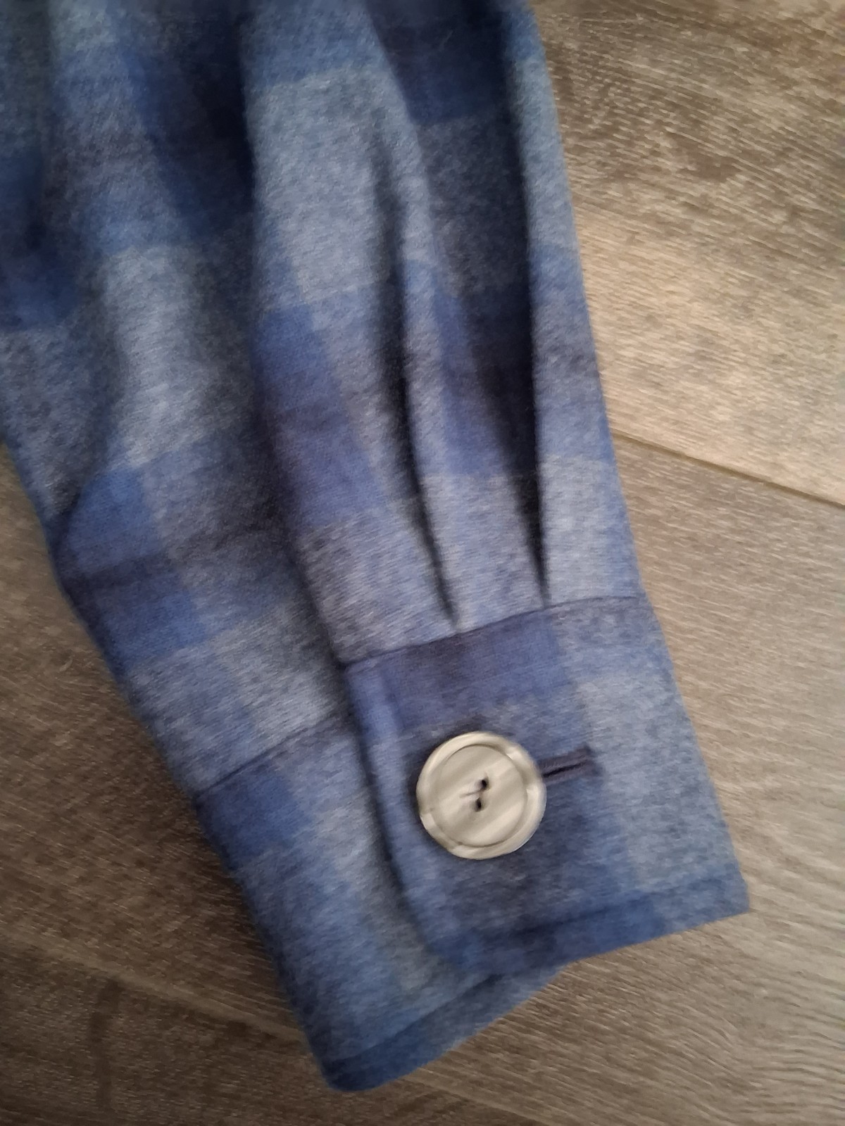 Vintage Pendleton 49ers Wool Tartan Plaid Shirt Jacket Blue Grey Womans Size XL