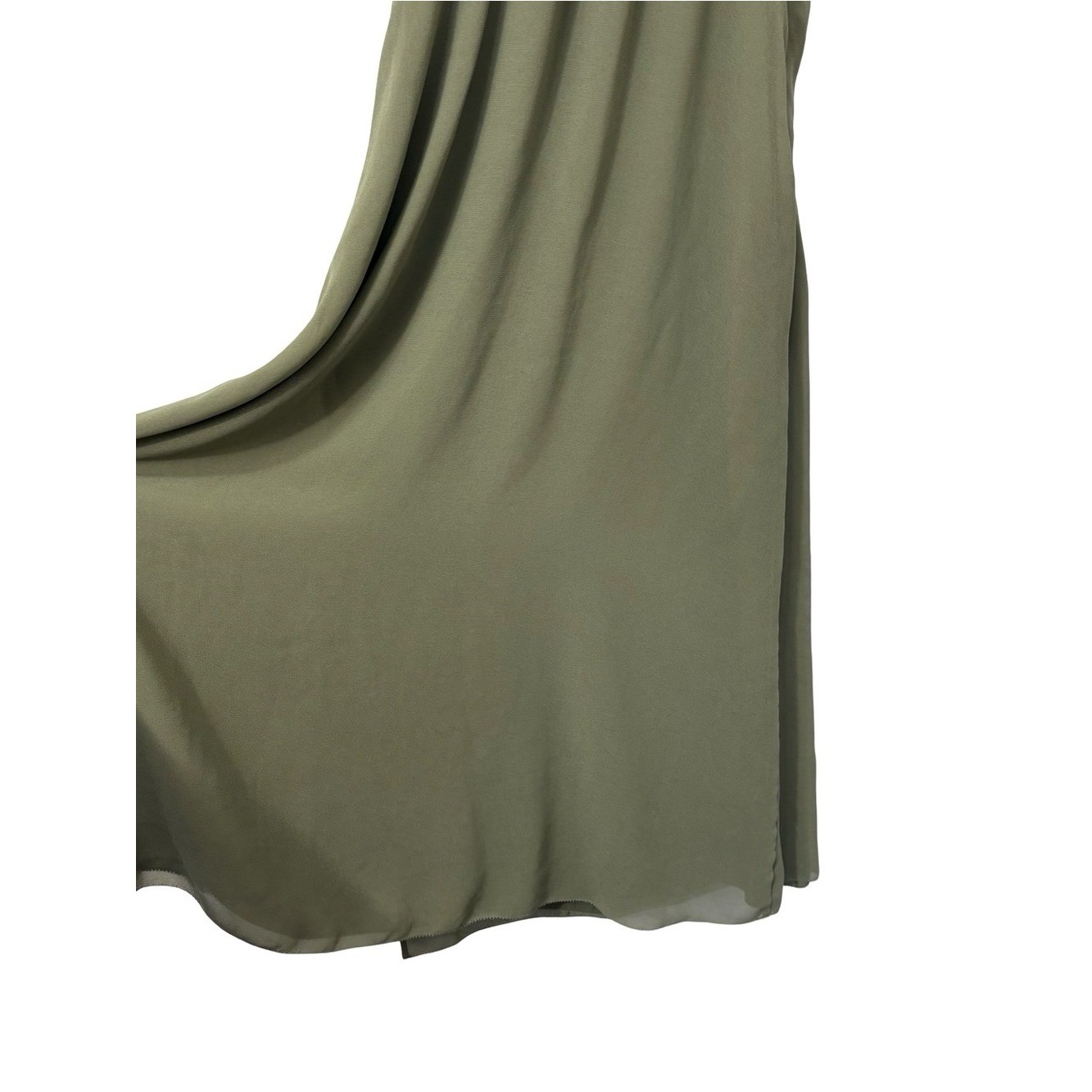 Aritzia Wilfred Sister Dress Sage Green Midi Chifon Dress Size 00