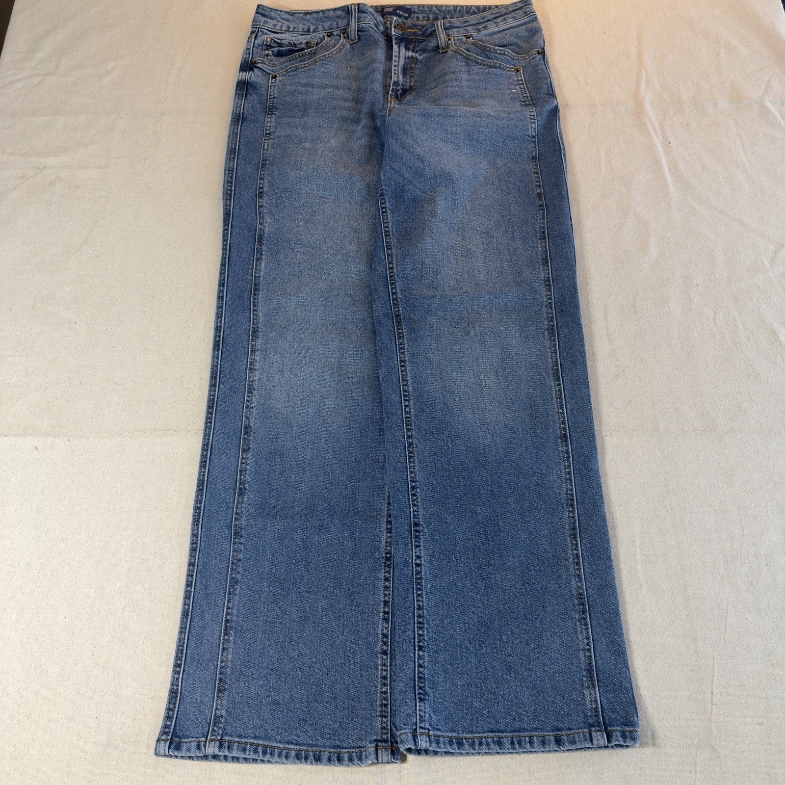Project Indigo Women’s Size 15 Flare Jeans Blue Denim Medium Wash
