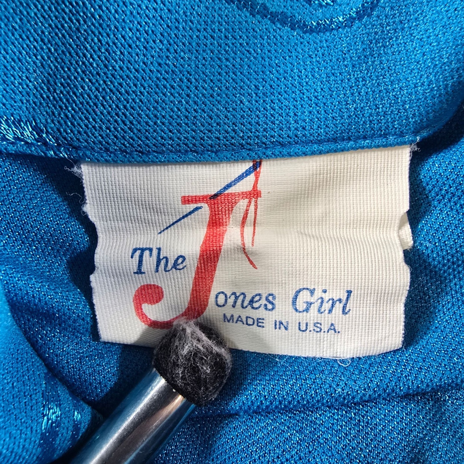Vintage 1980s The Jones Girl Cobalt Blue Lavallière Secretary Dress (Size 8/M)