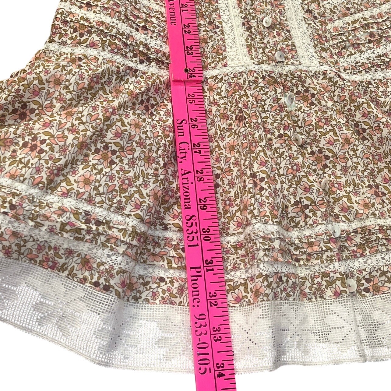 Veronica Beard Addilyn Floral Lace Prairie Boho mini Dress Sz 8 Read EUC