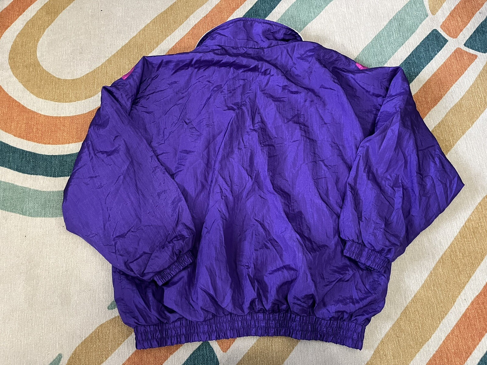 Vintage 90’s Purple Pink Bubblegum Pop Barbie Style Funky Women’s Windbreaker