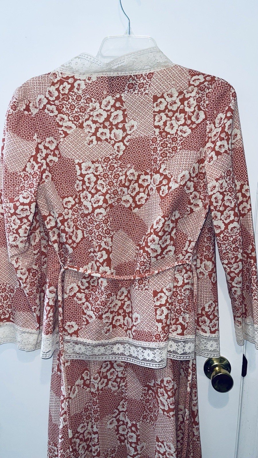 VTG 1970s SABA OF CALIFORNIA SIZE 8 S BOHO HIPPIE PROM DRESS 2 PC Cottagecore