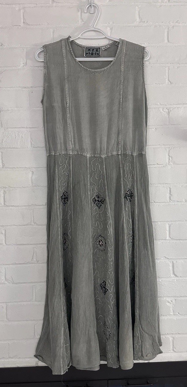 MPH Women’s S Dress Patchwork Hippie Maxi Cottagecore Earth Festival Boho 1990s