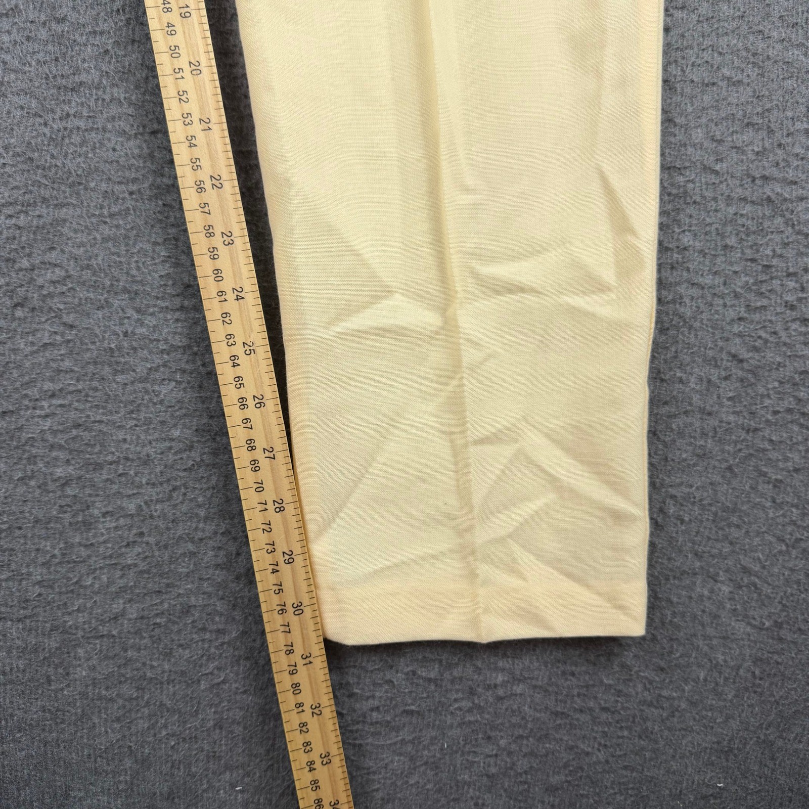 Vintage Sergio Valente Cream High Waisted Pleated Deadstock Pants Women’s 6
