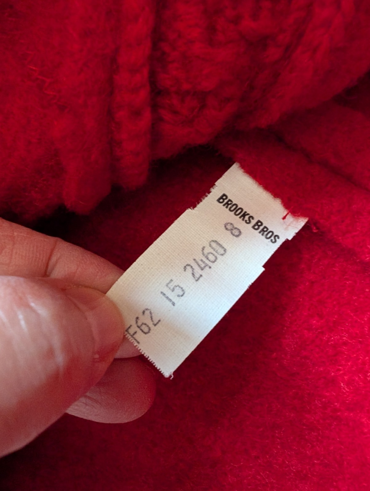 Brooks Brothers Red Wool Vintage Cropped Blazer 8 Quiet Luxury Old Money