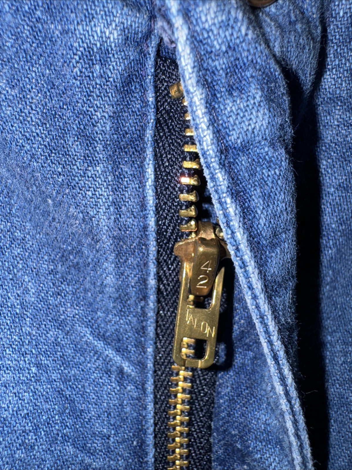 Womens 14 Vintage 1960’s Blue Jeans #42 Talon Zip Cherokee 32 X 28